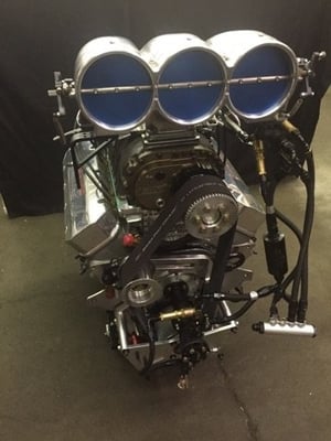 New 548 Blown Top Dragster Engine . 2200 Hp Going to Brian Ferrall in Div. 2
