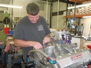 Dave Broyles is the primary man involved with most the dyno work. He also installs all of the nitrous systems on our engines. 