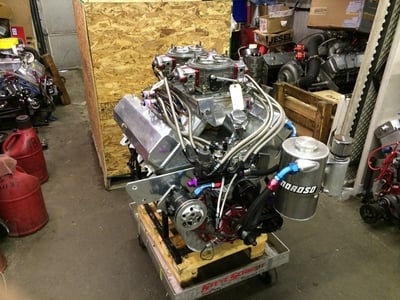 2 stage 665 top Dragster Engine going to Andy Gregiore in Div 1!!

