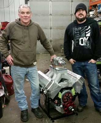 The Dussaults drove through the "Biggest" Blizzard to hit the northeast just to pick up their new 618ci dragster engine